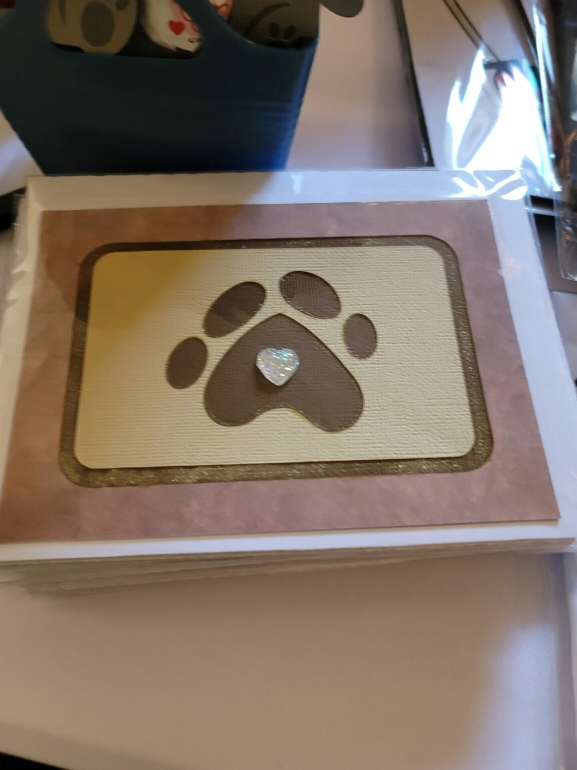 Dog Paw Card